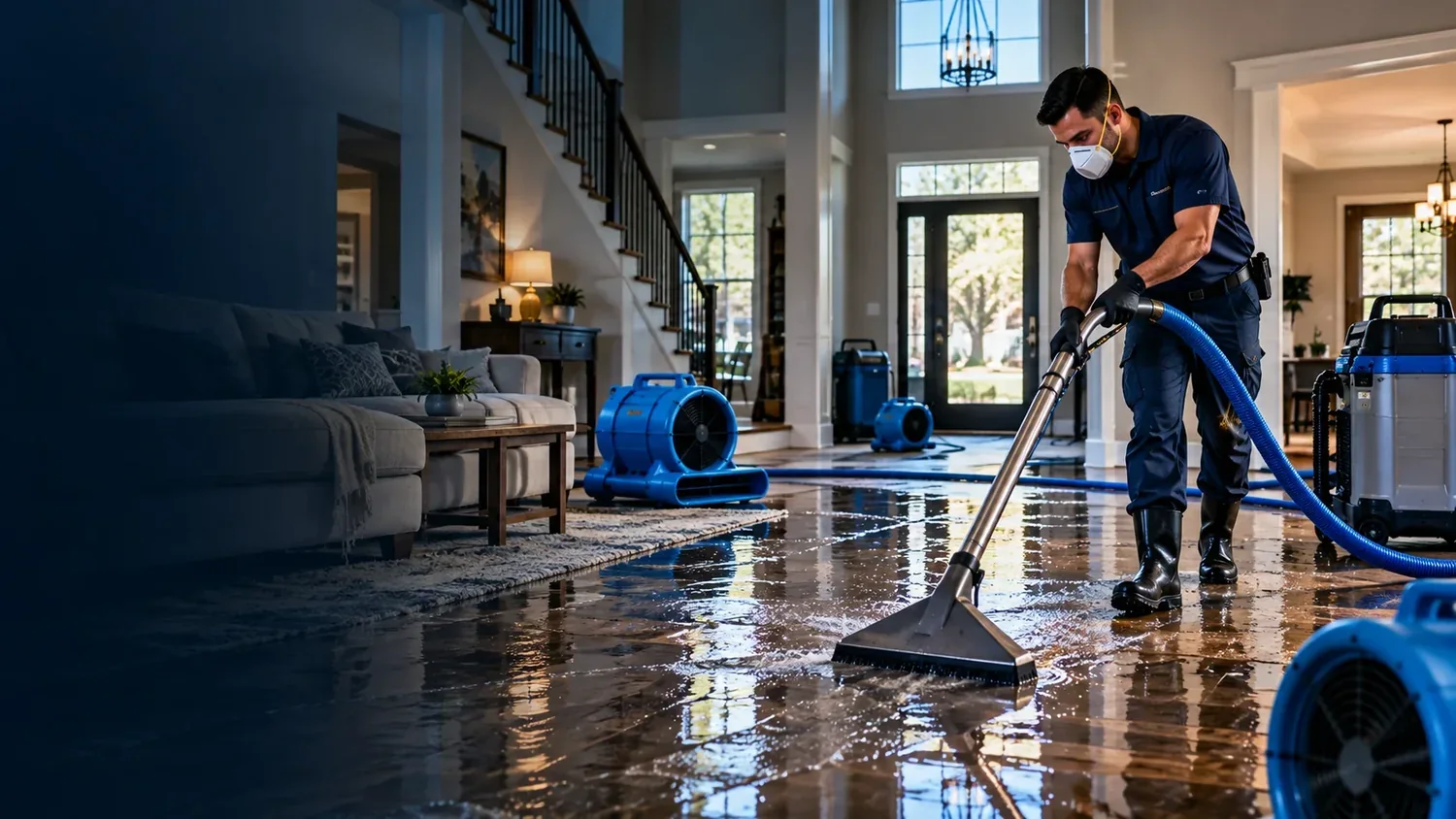 Basement Flood Extraction in DeSoto, Texas